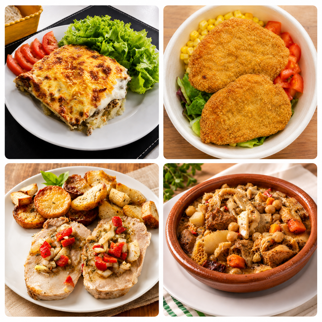 Variedad de platos caseros de Viandísima